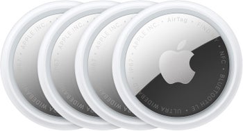 Get a pack of four AirTags with 10% off