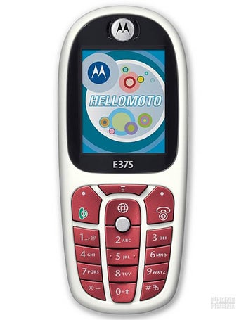 Motorola E375 specs
