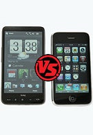 HTC HD2 and Apple iPhone 3GS: side by side
