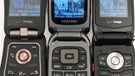 Casio G'zOne Rock, Motorola Barrage and Samsung Convoy: side by side