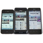 Nokia E7 vs LG Optimus 2X vs Apple iPhone 4