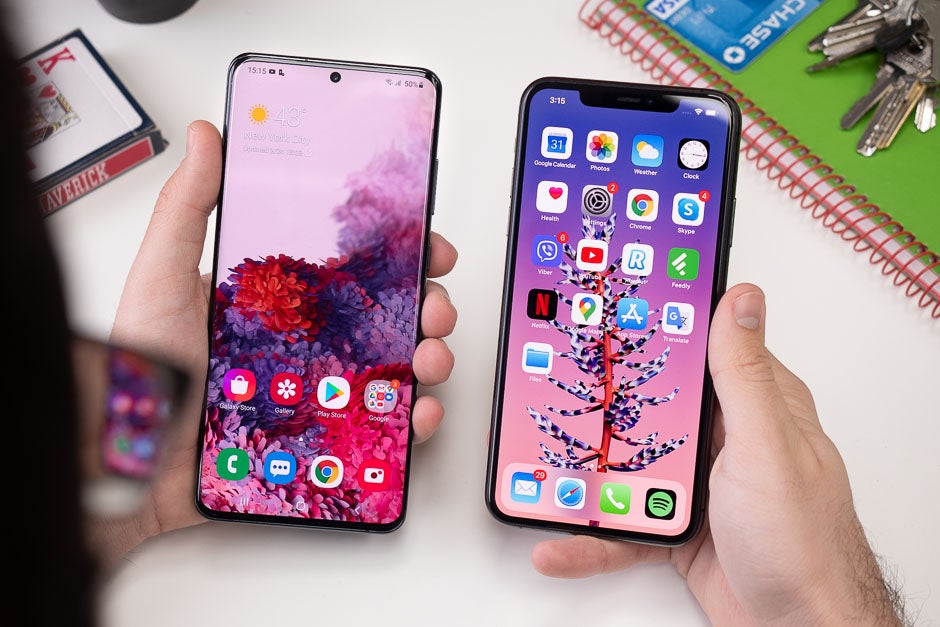 Samsung Galaxy S20 Ultra Vs Apple Iphone 11 Pro Max Clash Of The Titans Phonearena