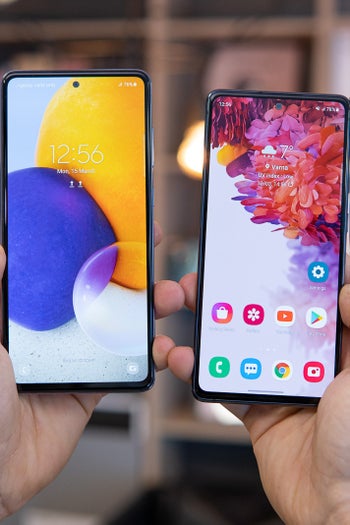 Samsung Galaxy A72 vs Galaxy S20 FE 5G, early value kings comparison