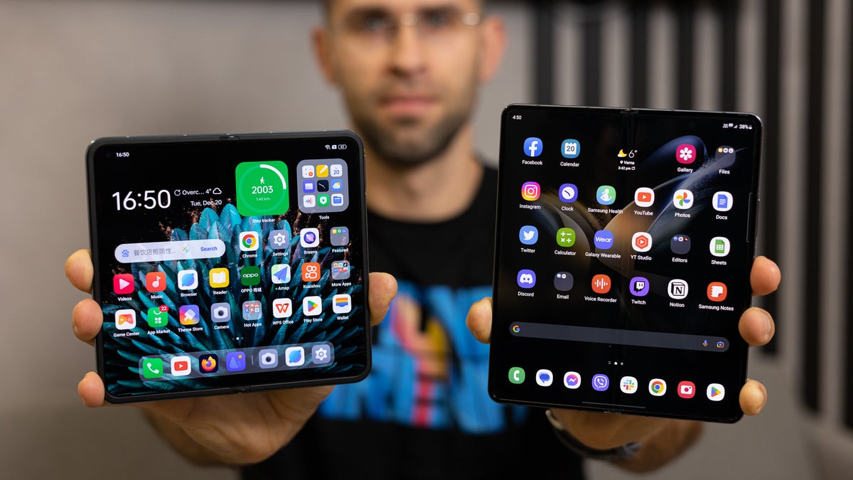 Sinewi uvidenhed grit Oppo Find N2 vs Samsung Galaxy Z Fold 4: new foldable phone wants to  dethrone the king - PhoneArena