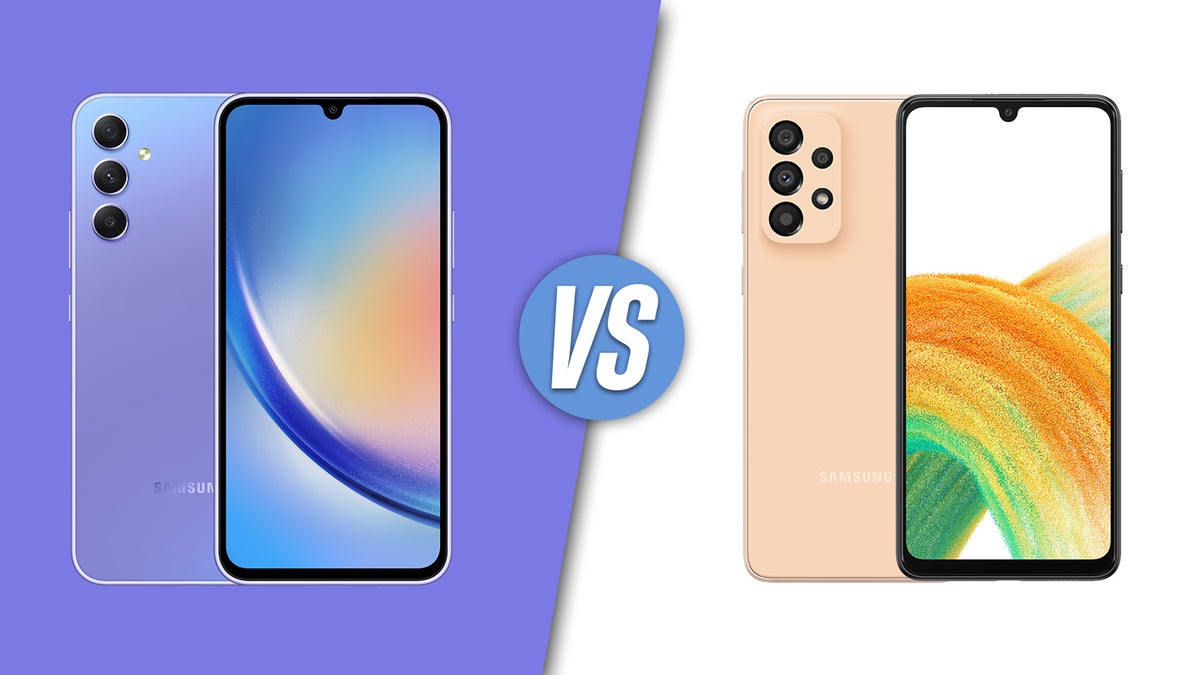 Samsung Galaxy A34 vs Galaxy A33