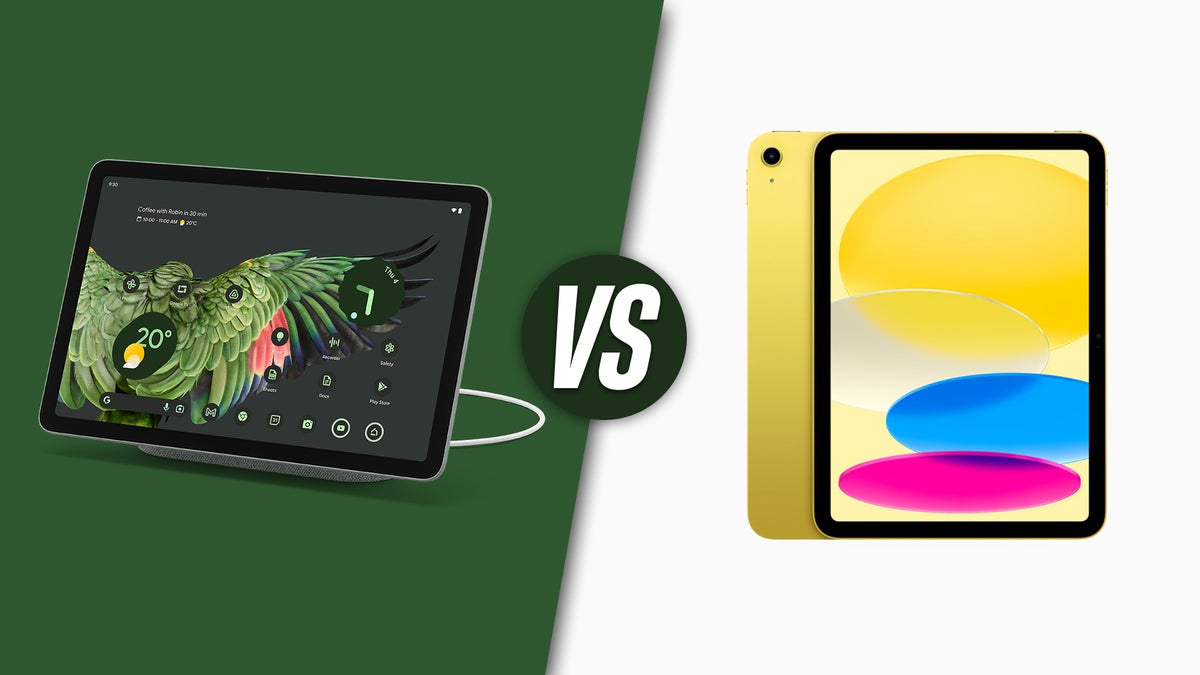 Tablet Apple Google 10th work - gen: iPad PhoneArena vs versus Pixel play
