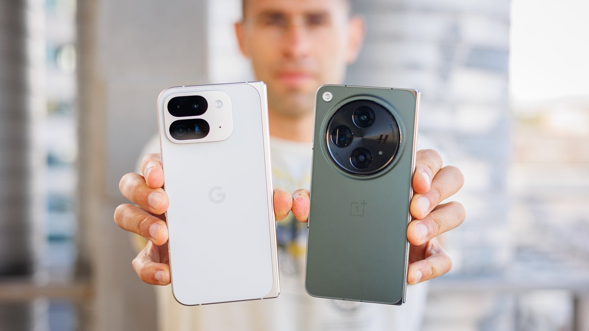 Pixel 9 Pro Fold right next to OnePlus Open