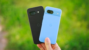 Google Pixel 9a next to Google Pixel 8a