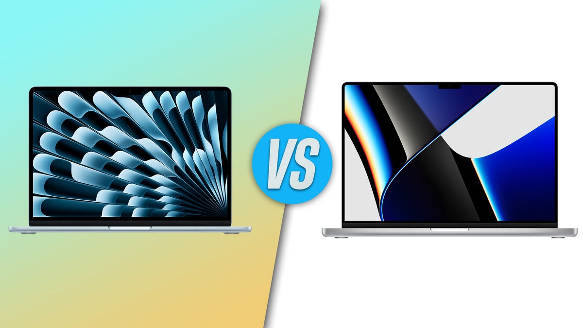 MacBook Air M4 next to a MacBook Pro M1 Pro/Max