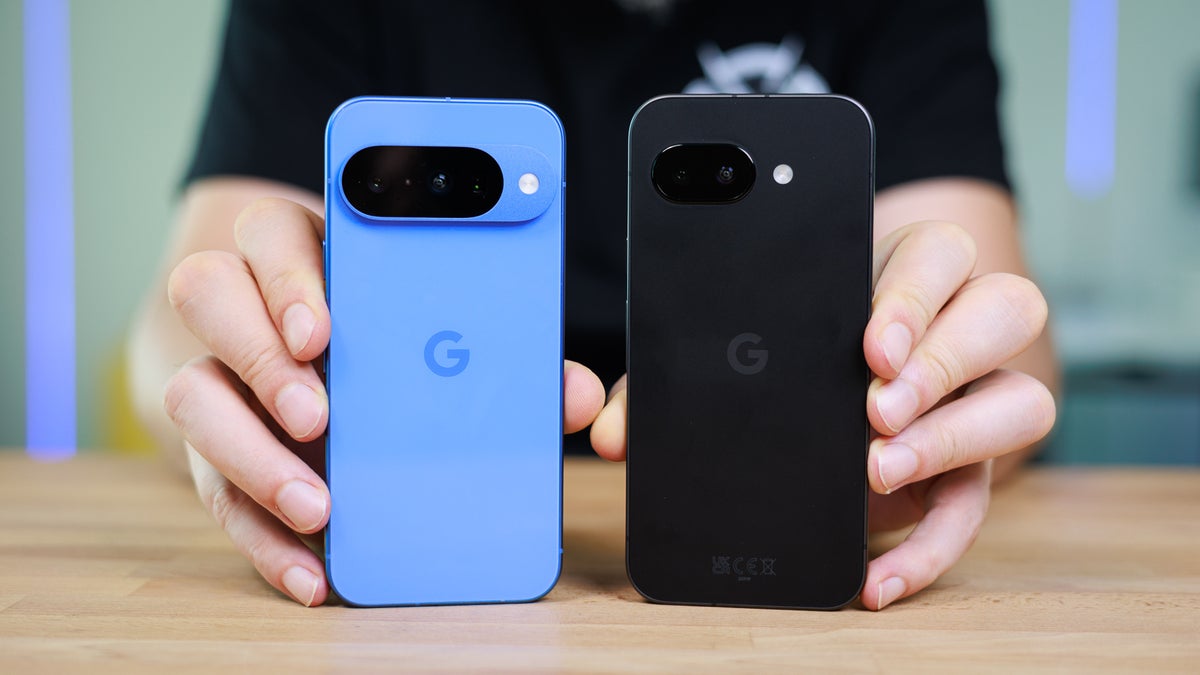 Google Pixel 10 and Pixel 9a next to one another