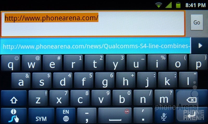 Virtual QWERTY keyboard - LG Marquee Review