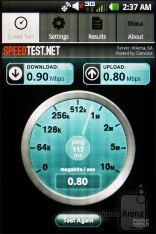 The SpeedTest.net app - LG Enlighten Review