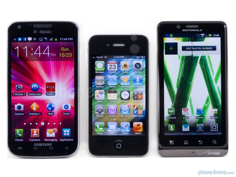 Apple iPhone 4S vs Motorola DROID BIONIC vs Samsung Galaxy S II T-Mobile