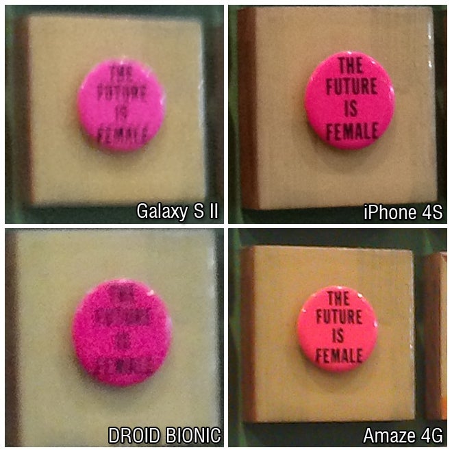 100% crop - iPhone 4S vs Droid Bionic vs Galaxy S II vs Amaze 4G: camera comparison