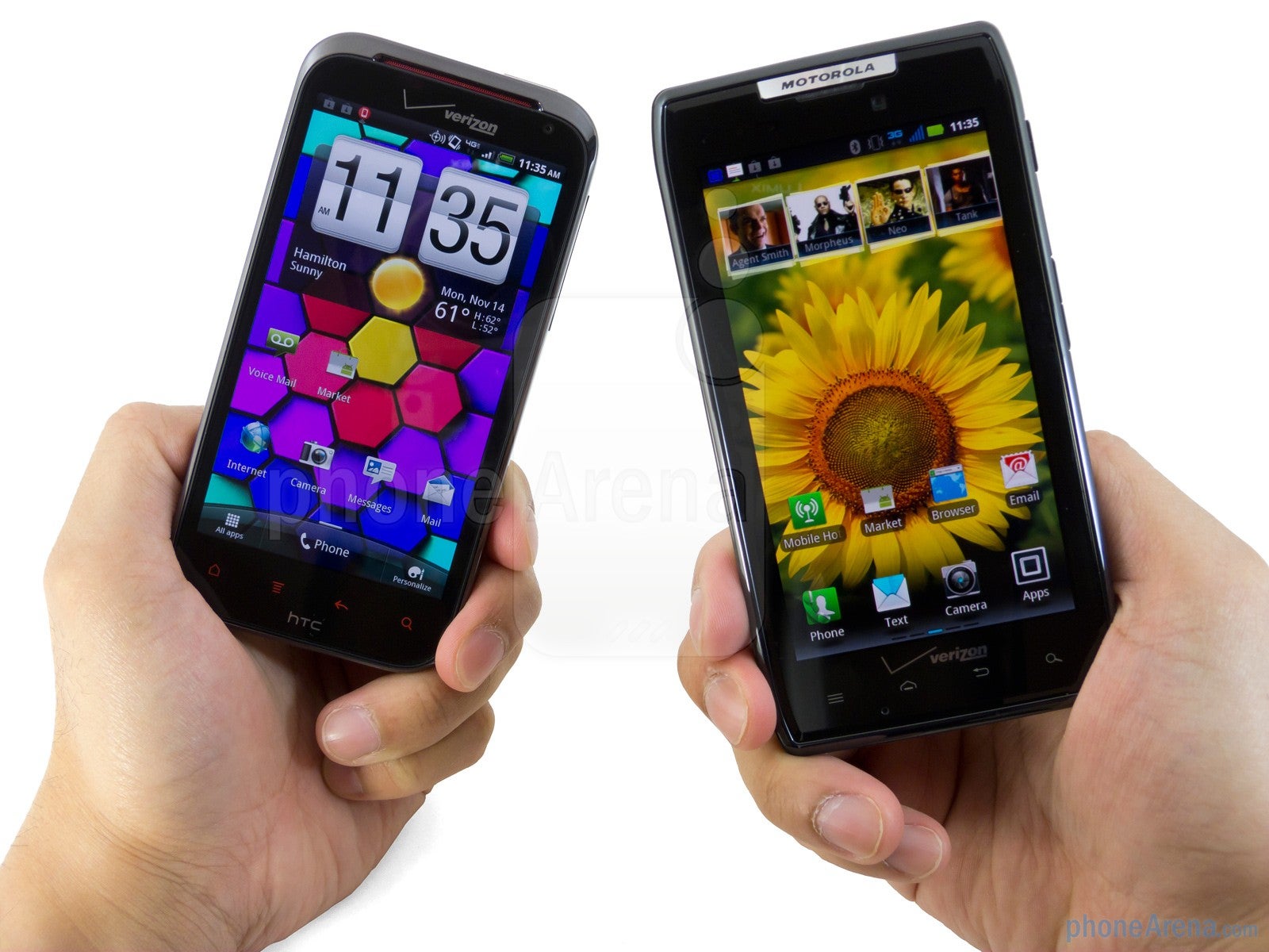 Motorola DROID RAZR vs HTC Rezound