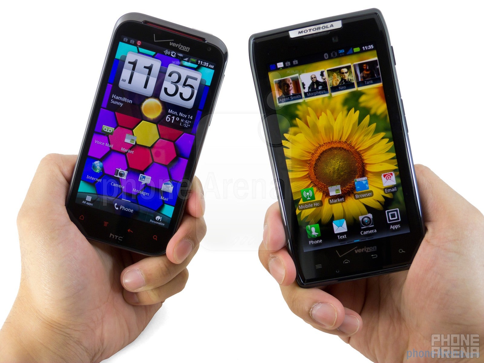 Motorola DROID RAZR vs HTC Rezound
