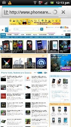 We have a very good browser on the Sony Ericsson Xperia pro - Sony Ericsson Xperia pro Review