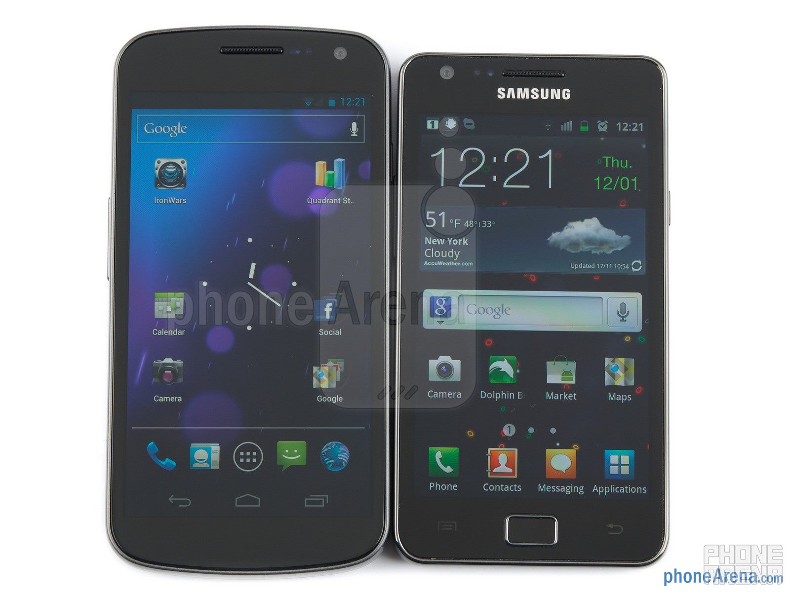 Samsung Galaxy Nexus vs Samsung Galaxy S II