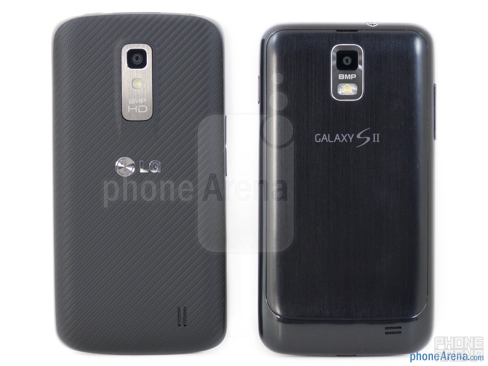 The LG Nitro HD (left) and the Samsung Galaxy S II Skyrocket (right) - LG Nitro HD vs Samsung Galaxy S II Skyrocket