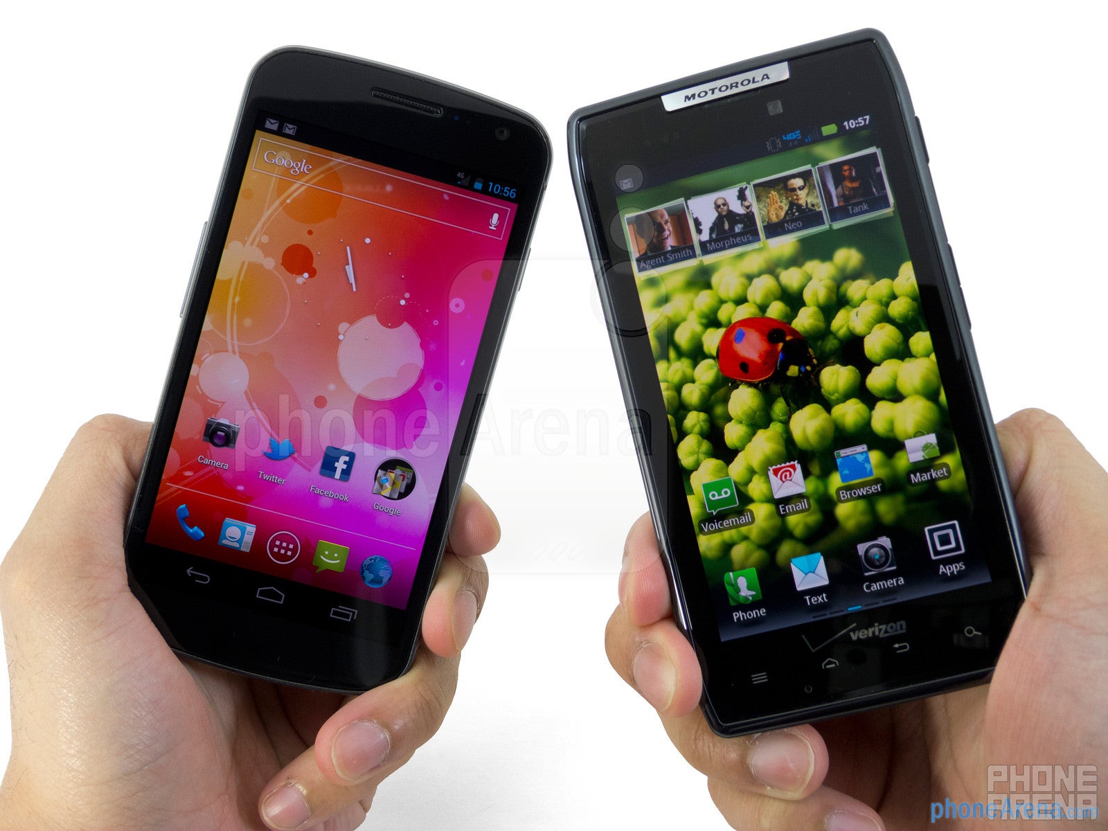 Verizon Galaxy Nexus vs Motorola DROID RAZR