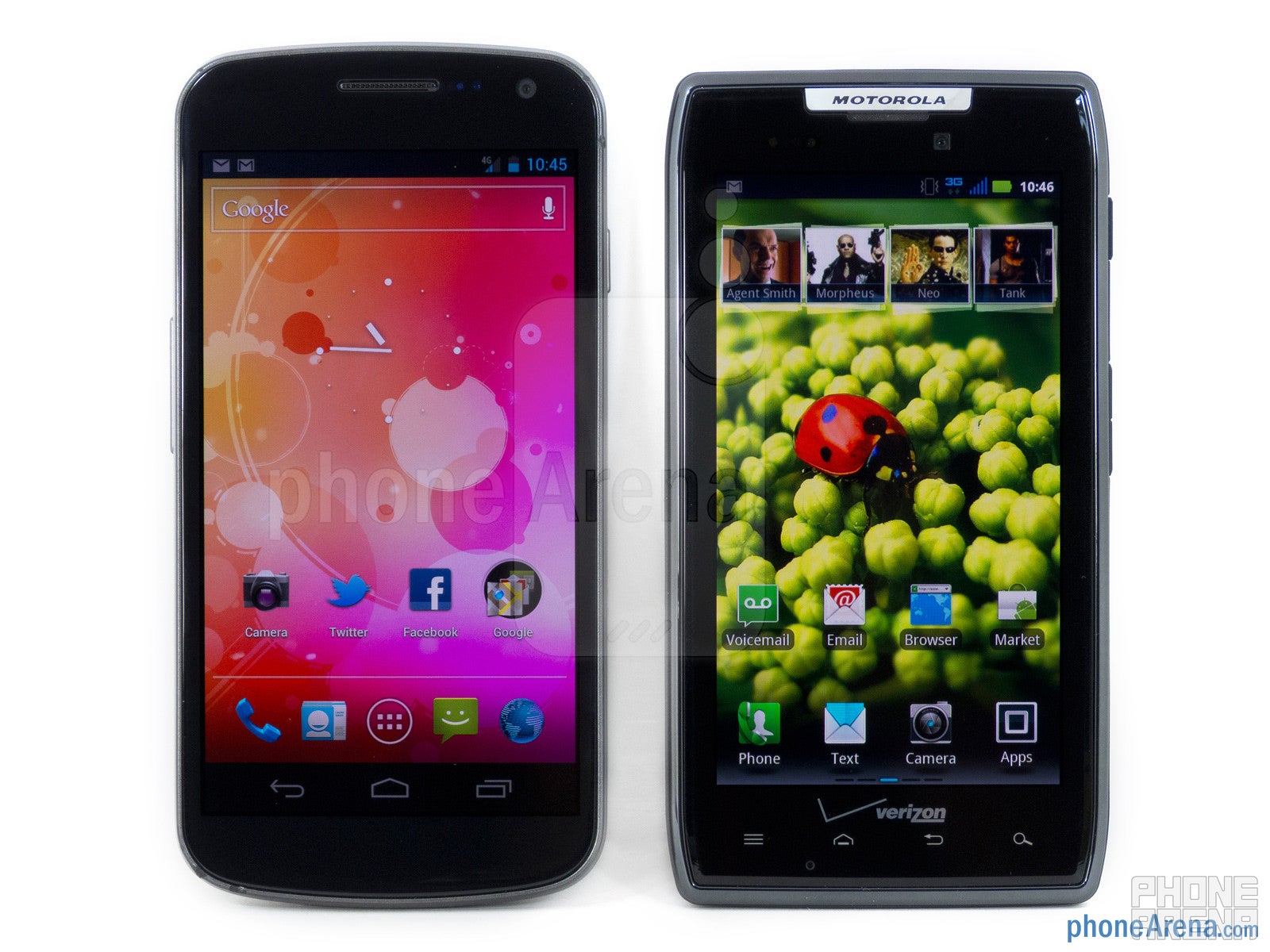 Verizon Galaxy Nexus vs Motorola DROID RAZR