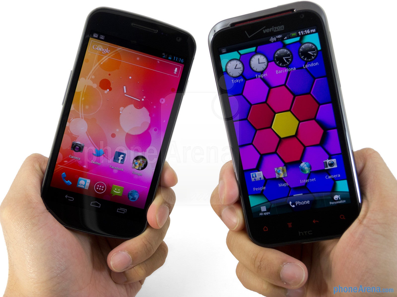 Verizon Galaxy Nexus vs HTC Rezound
