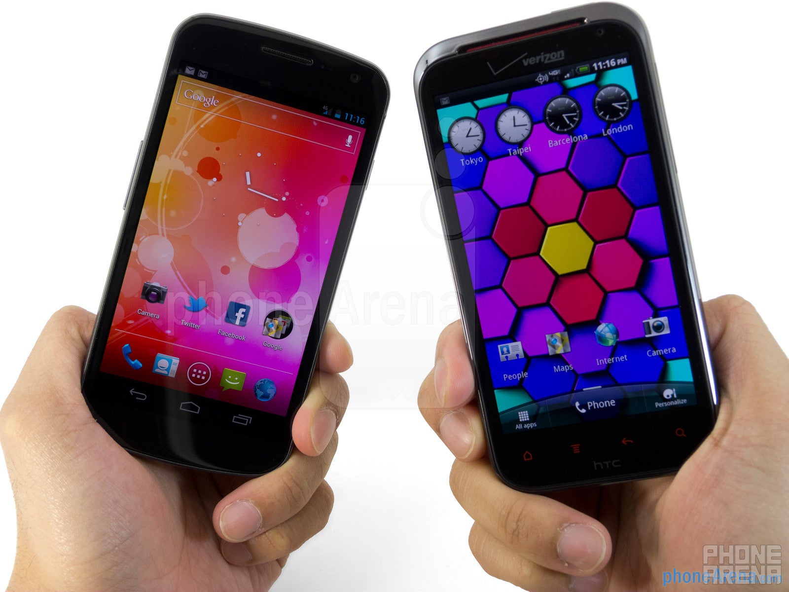 Verizon Galaxy Nexus vs HTC Rezound