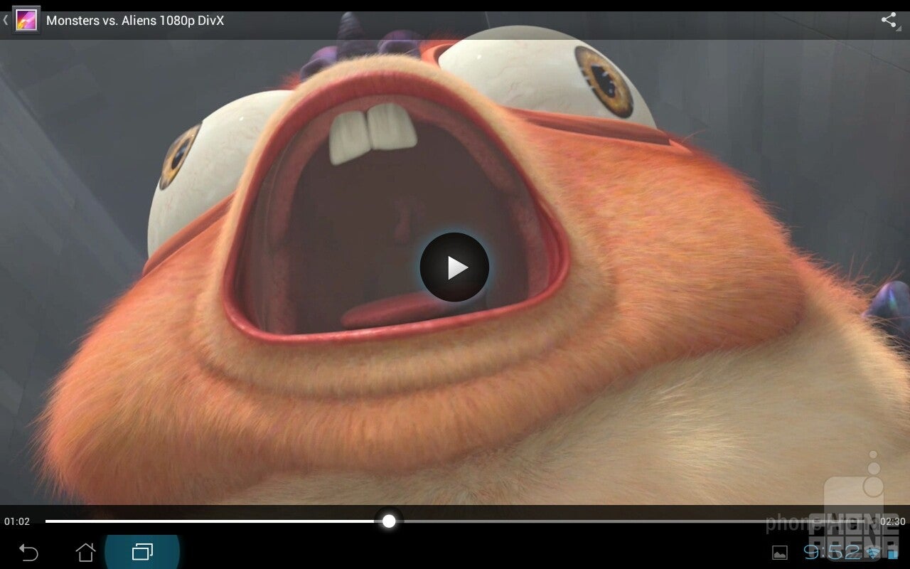 Video playback - Asus Transformer Prime Review
