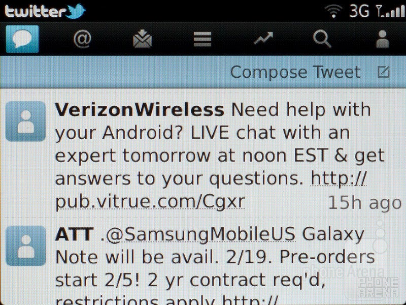 The Twitter Client - RIM BlackBerry Bold 9790 Review