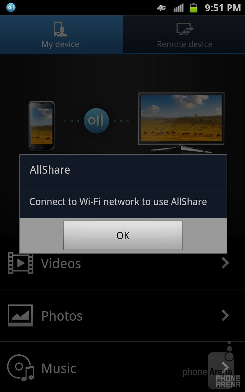 The AllShare app - Samsung Galaxy Note LTE Review