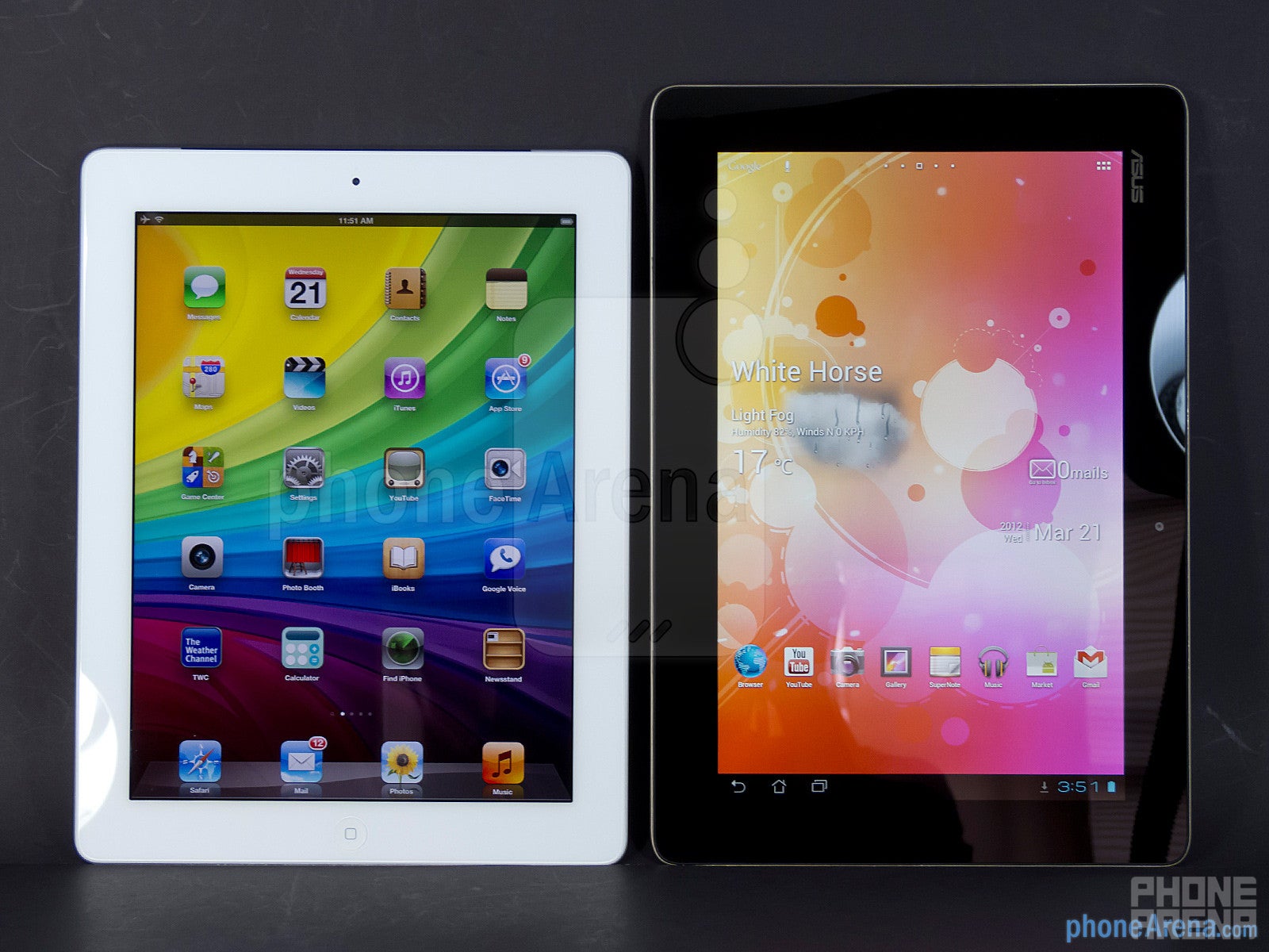 Apple iPad 3 vs Asus Transformer Prime