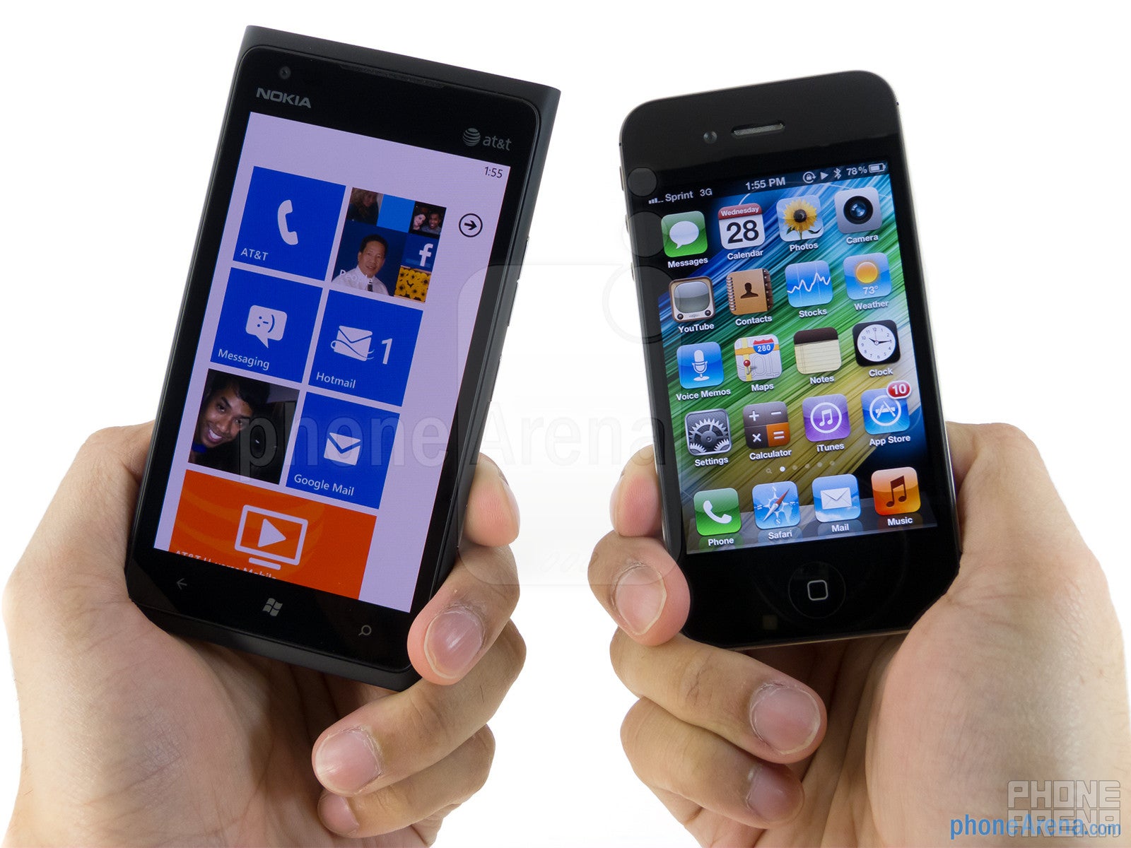 Nokia Lumia 900 vs Apple iPhone 4S