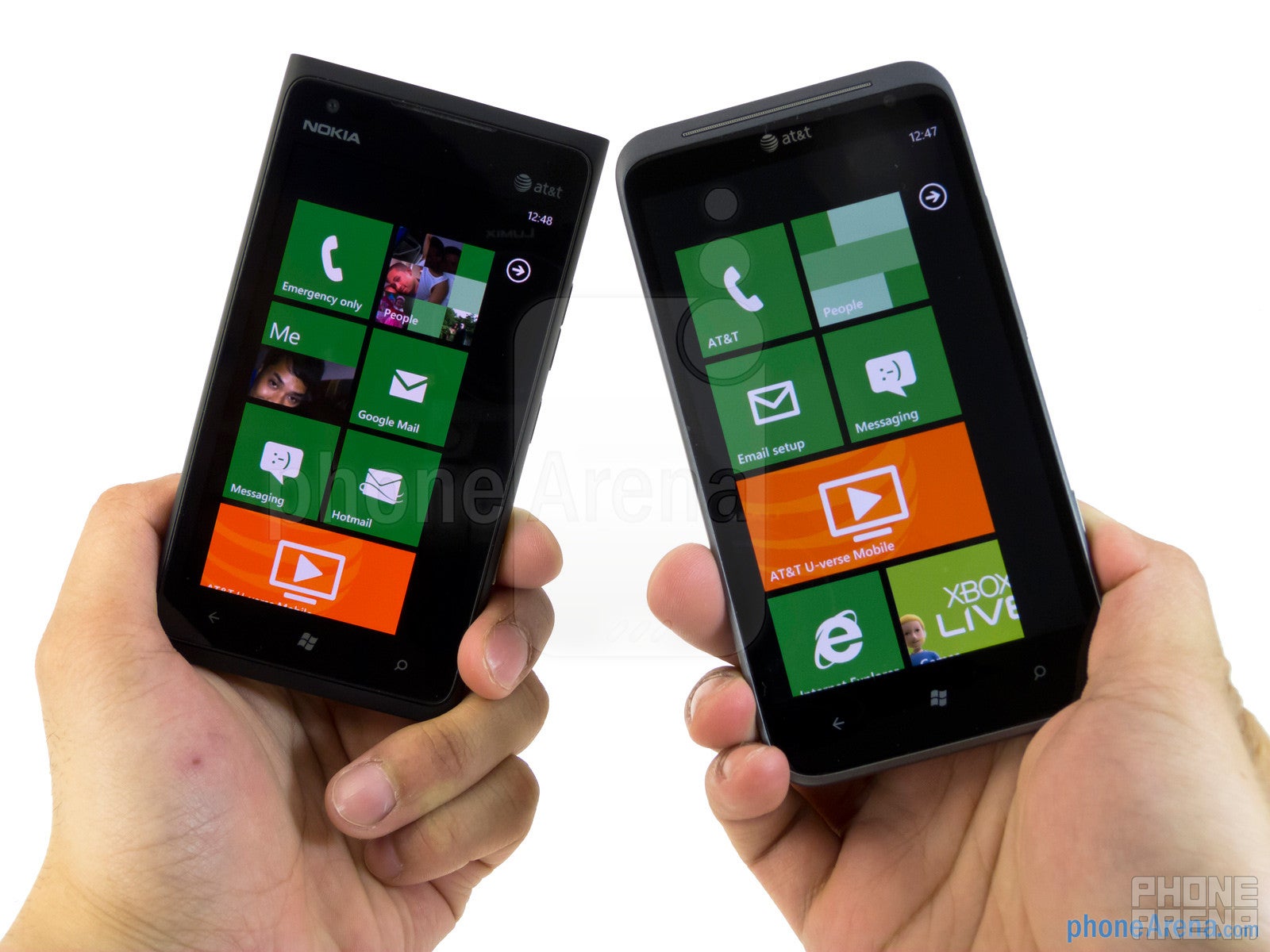 Nokia Lumia 900 vs HTC Titan II