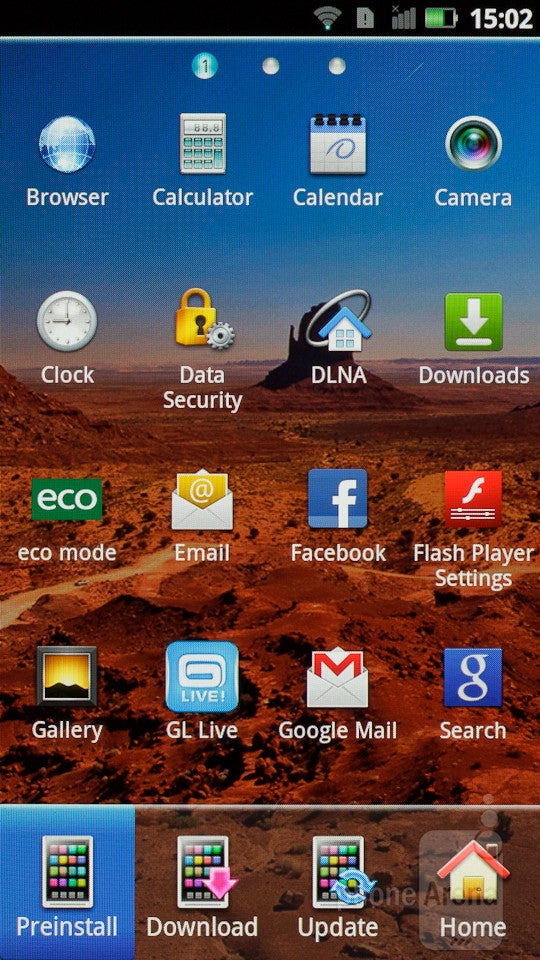 L'interfaccia utente di Panasonic ELUGA è principalmente Android di serie - Recensione Panasonic ELUGA