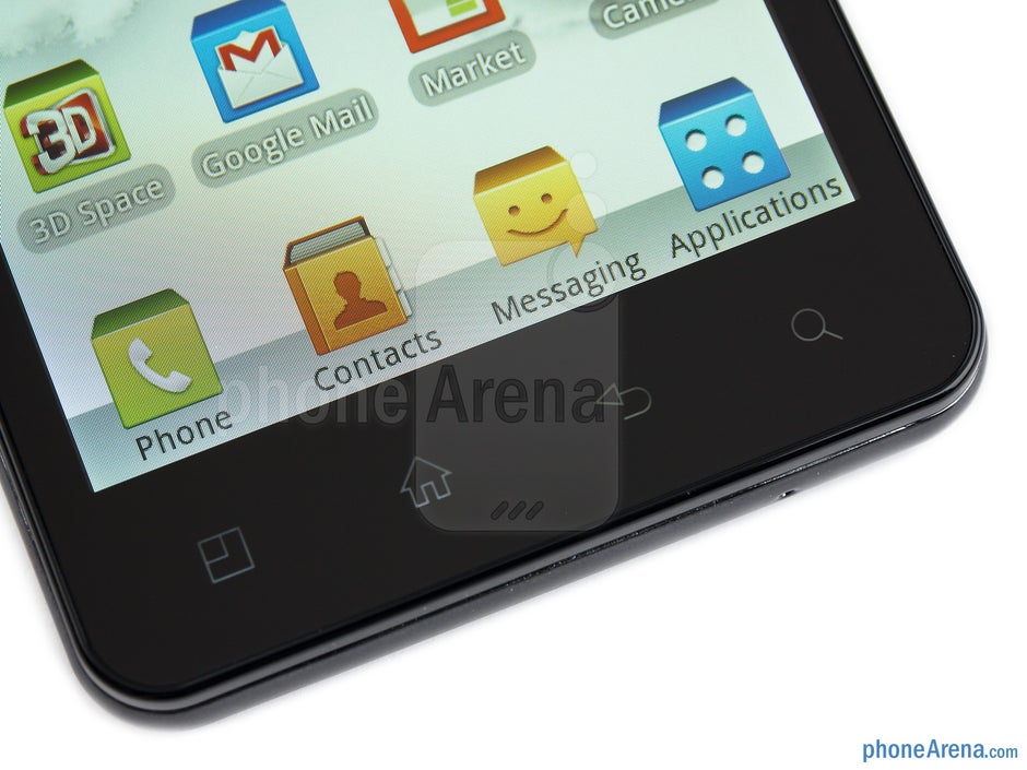 Botones de Android - Revisión de LG Optimus 3D MAX
