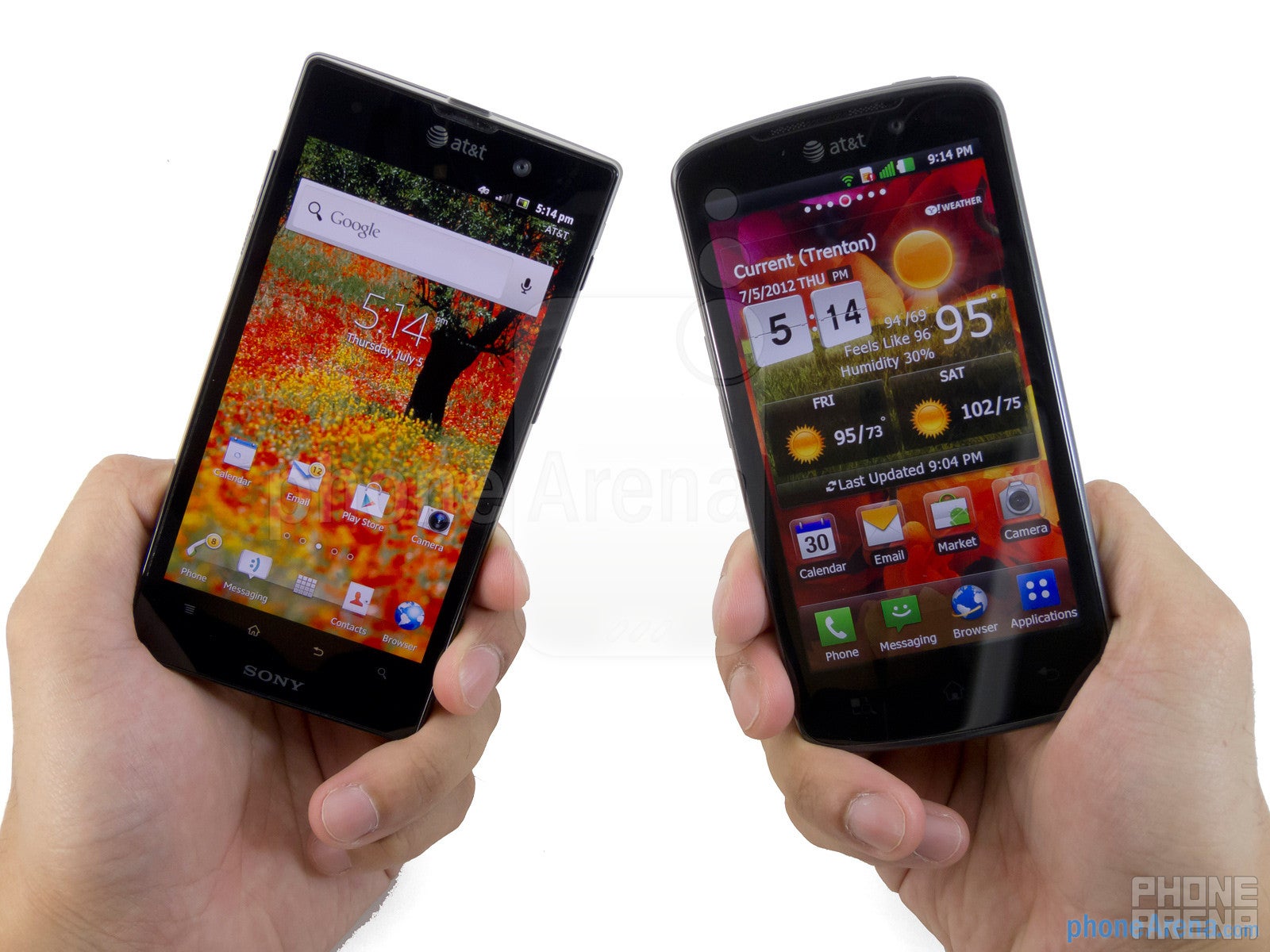Sony Xperia ion vs LG Nitro HD