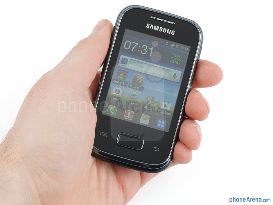 The Samsung Galaxy Pocket is constructed out of plastic, and has a relatively light weight - Samsung Galaxy Pocket Review