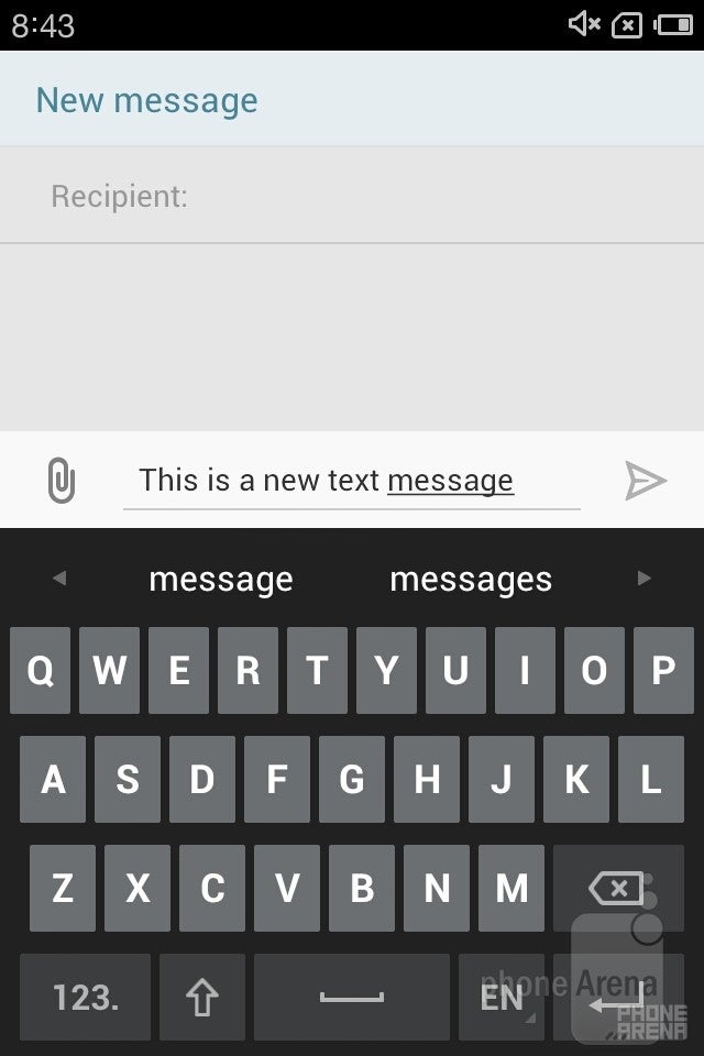 On-screen keyboard - Meizu MX Review