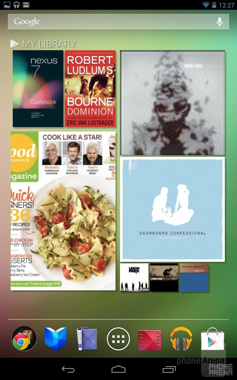 The “My Library” widget - Google Nexus 7 Review