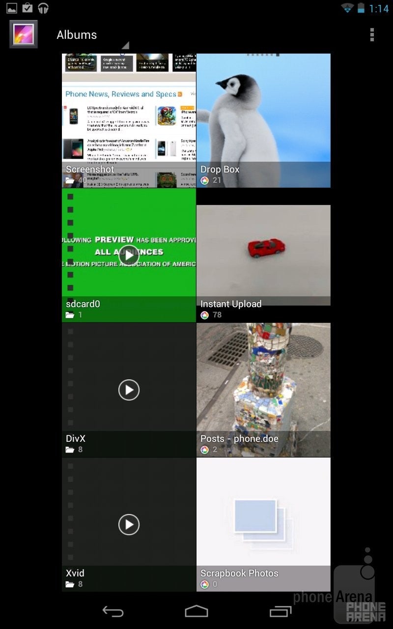 The Gallery app - Google Nexus 7 Review