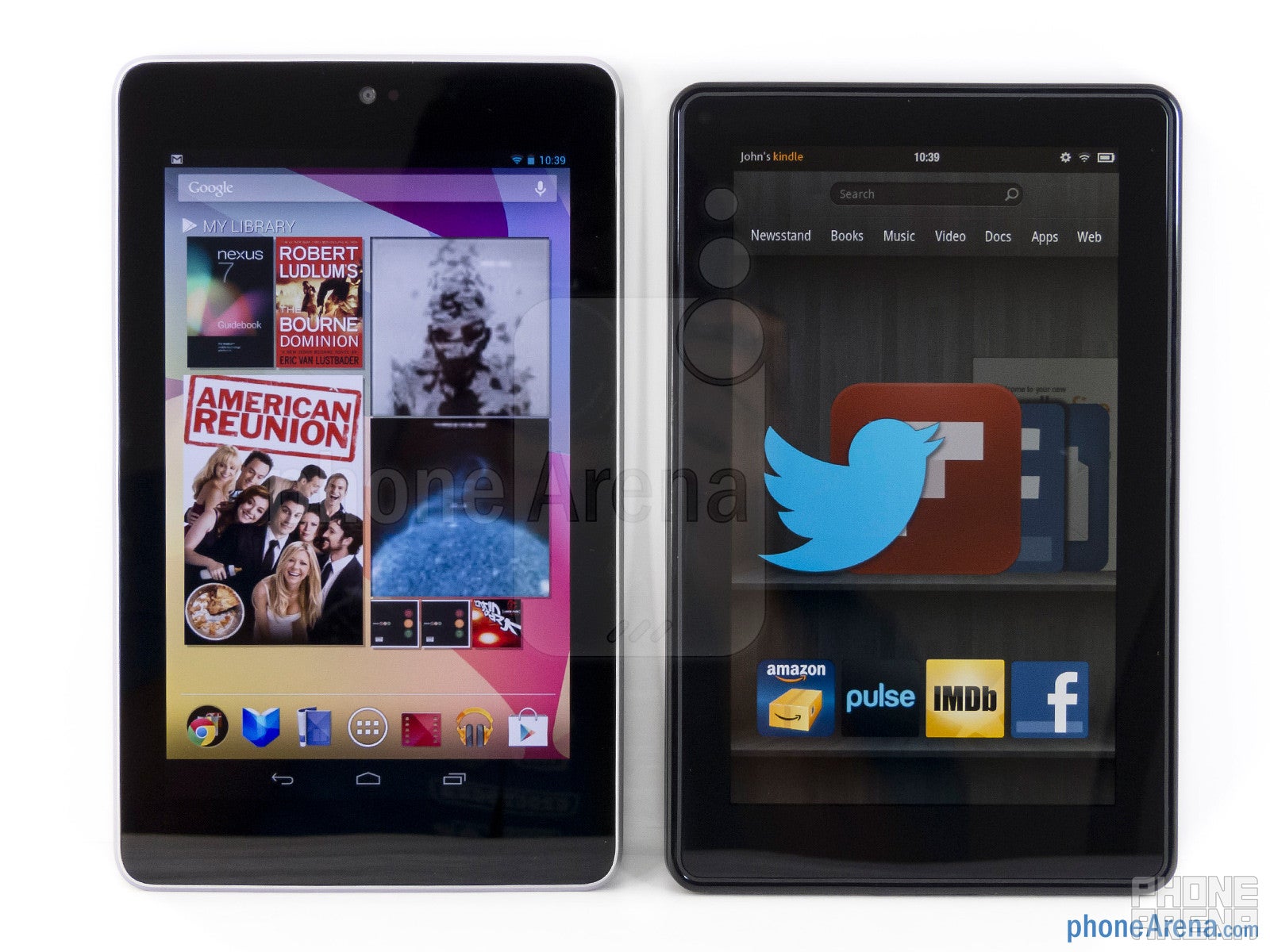 Google Nexus 7 vs Amazon Kindle Fire
