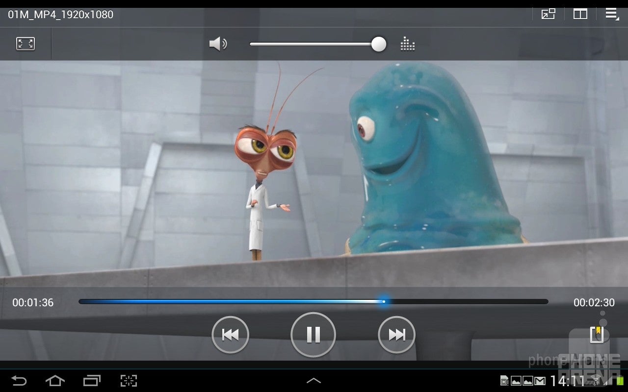 Watching videos - Samsung Galaxy Note 10.1 Preview