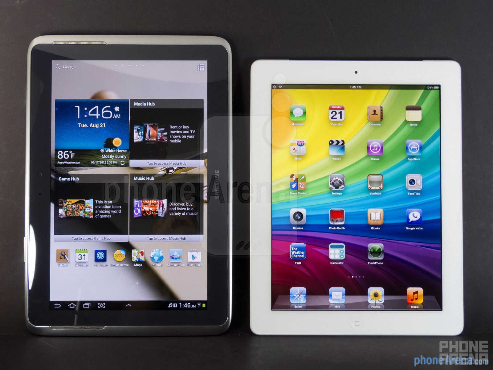 Samsung Galaxy Note 10.1 vs Apple iPad 3