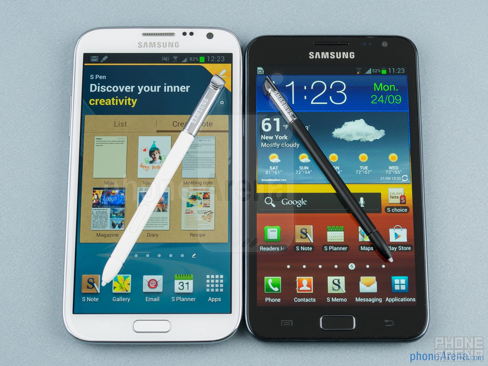 Samsung Galaxy Note II vs Galaxy Note