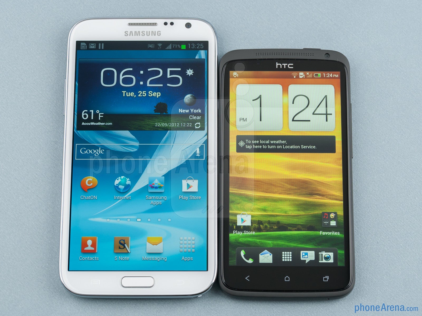 Samsung Galaxy Note II vs HTC One X