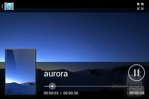 Video player - Sony Xperia miro Review