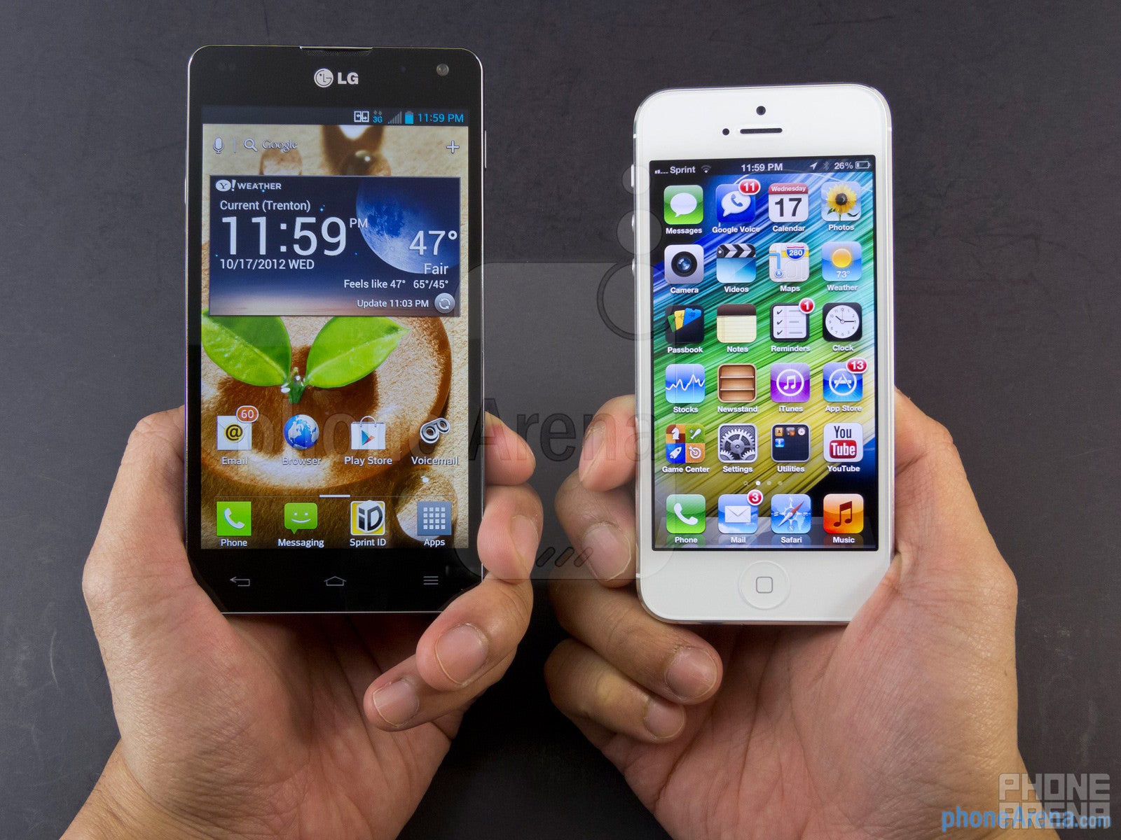 LG Optimus G vs Apple iPhone 5