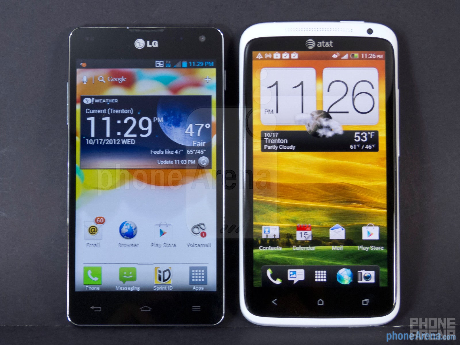 LG Optimus G vs HTC One X