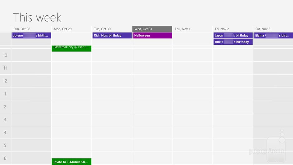 Kalender-App – Microsoft Surface RT Review