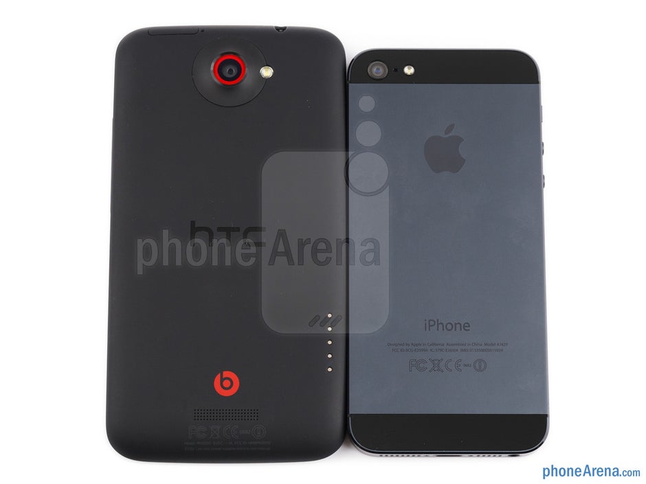 HTC One X + frente al iPhone 5